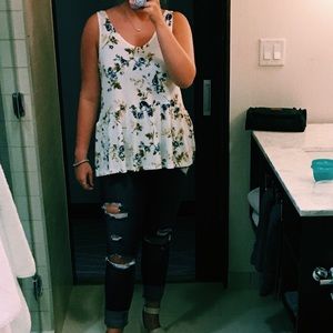 American Eagle Floral Tank